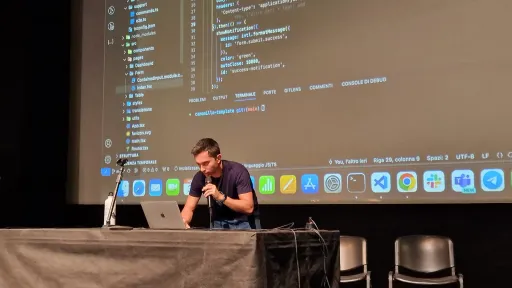 Dev durante evento di live coding